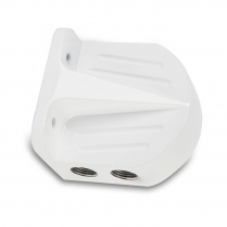 Billet Alum Fuel Filter Head for Fram Filter - Gloss White