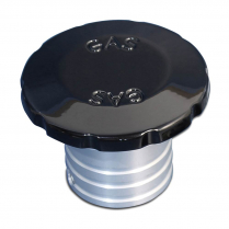 Flush Mount Alum Fuel Fill for 1-1/2" Hose - Black Anodized
