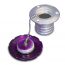 Flush Mount Aluminum Fuel Fill for 2" Hose - Gloss Purple