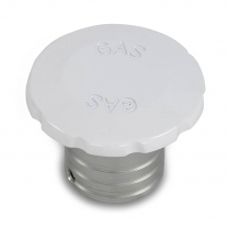 Flush Mount Aluminum Fuel Fill for 2" Hose - Gloss White