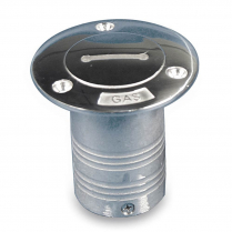 Flip Top Aluminum Fuel Filler for 1-1/2" Hose - Polished