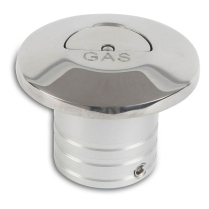 Flip Top Stainless Fuel Filler for 1-1/2" Hose - Polished