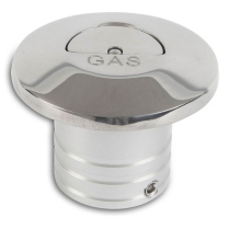 Flip Top Stainless Fuel Filler for 2" Hose - Polished