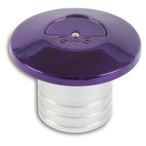 Flip Top Stainless Fuel Filler for 2" Hose - Gloss Purple
