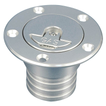Aircraft Aluminum Fuel Filler for 2" Hose - Clear Anodized