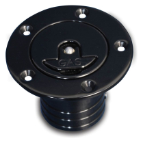 Aircraft Aluminum Fuel Filler for 1-1/2" Hose - Black Anod