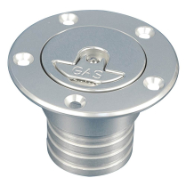 Aircraft Aluminum Fuel Filler for 1-1/2" Hose - Clear Anod