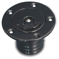 Aircraft Aluminum Fuel Filler for 1-1/2" Hose - Matte Black
