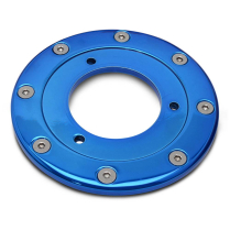 Rally Aluminum Fuel Filler Bezel - Gloss Blue