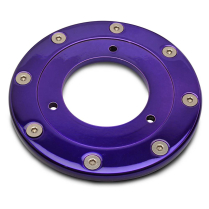 Rally Aluminum Fuel Filler Bezel - Gloss Purple