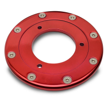 Rally Aluminum Fuel Filler Bezel - Gloss Red