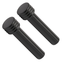 Grooved Ford & GM Door Lock Knobs 10-24 Thread - Matte Black