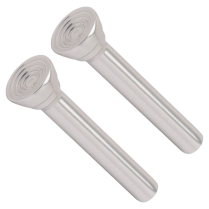 1964-67 GM Small OEM Style Door Lock Knobs - Clear Anodized