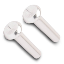 1968-81 GM Large OEM Style Door Lock Knobs - Clear Anodized