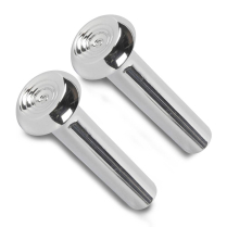 1968-81 GM Large OEM Style Door Lock Knobs - Polished