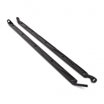 1957 Chevy Passenger Car Hood Brace Supports - Gloss Black