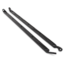 1957 Chevy Passenger Car Hood Brace Supports - Matte Black
