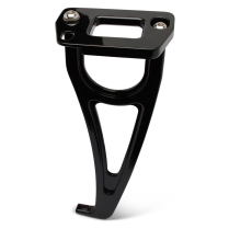 1956 Chevy Passenger Car Hood Latch Support - Black Anodized