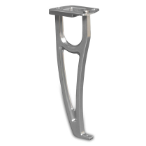 1956 Chevy Passenger Car Hood Latch Support - Clear Anodized