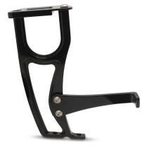 1957 Chevy Passenger Car Hood Latch Support - Black Anodized