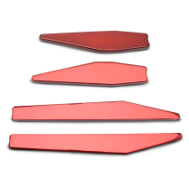1967-69 Camaro Fender Brace Insert Set - Gloss Red Anodized