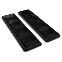 1968-69 Camaro SS Stainless Hood Vents - Black Anodized
