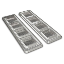 1968-69 Camaro SS Stainless Hood Vents - Clear Anodized