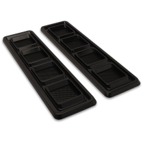 1968-69 Camaro SS Stainless Hood Vents - Matte Black