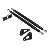 1967-69 Camaro Adjustable Billet Fender Braces - Matte Black