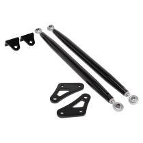 1970-81 Camaro Adjustable Billet Fender Braces - Black Anod