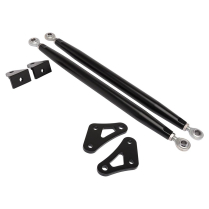1970-81 Camaro Adjustable Billet Fender Braces - Matte Black