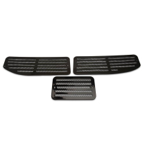 1968-72 Chevelle/GTO Aluminum Cowl Vent Set -Black Anodized