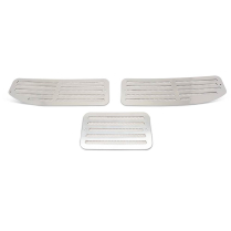 1968-72 Chevelle/GTO Aluminum Cowl Vent Set -Clear Anodized