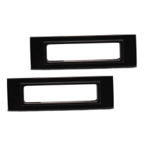 1969 Camaro Front Billet Marker Light Bezels - Black Anod