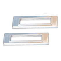 1969 Camaro Front Billet Marker Light Bezels - Polished