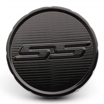 1967-68 Camaro Aluminum SS Logo Fuel Cap - Gloss Black