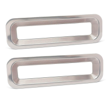 1967 Camaro RS Billet Alum Taillight Bezels - Clear Anodized