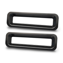 1967 Camaro RS Billet Alum Taillight Bezels - Matte Black