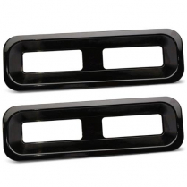 1967-68 Camaro Billet Alum Taillight Bezels - Black Anodized