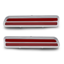 1969 Camaro RS Billet Taillight and Lens - Clear Anodized