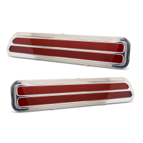 1969 Camaro RS Billet Aluminum Taillight Bezels - Polished