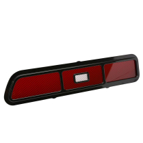 1969 Camaro Billet Taillight and Lens - Black Anodized