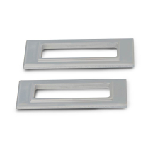 1969 Camaro Billet Marker Light Bezels - Clear Anodized