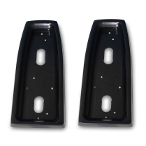 1966-67 Nova Billet Taillight Bezels Only - Matte Black