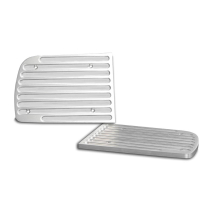 1967-68 Camaro RS Logo Billet Headlight Covers - Clear Anod