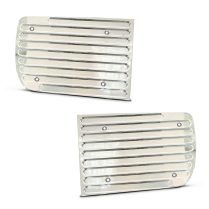 1967-68 Camaro RS Logo Billet Headlight Covers - Polished