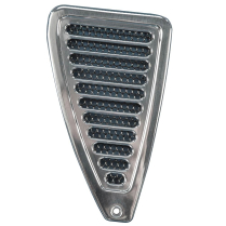 1970-73 Mustang Billet Alum Door Jamb Vents - Clear Coat