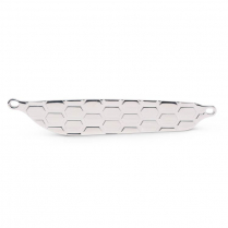 1971-73 Mustang Closed Honeycomb Hood Vents - Clear Anodized