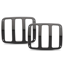 1964-66 Mustang Smooth Taillight Bezels - Matte Black