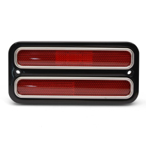 1967-72 Chevy C10 PU Red Maker Light Bezel Kt - Gloss Black